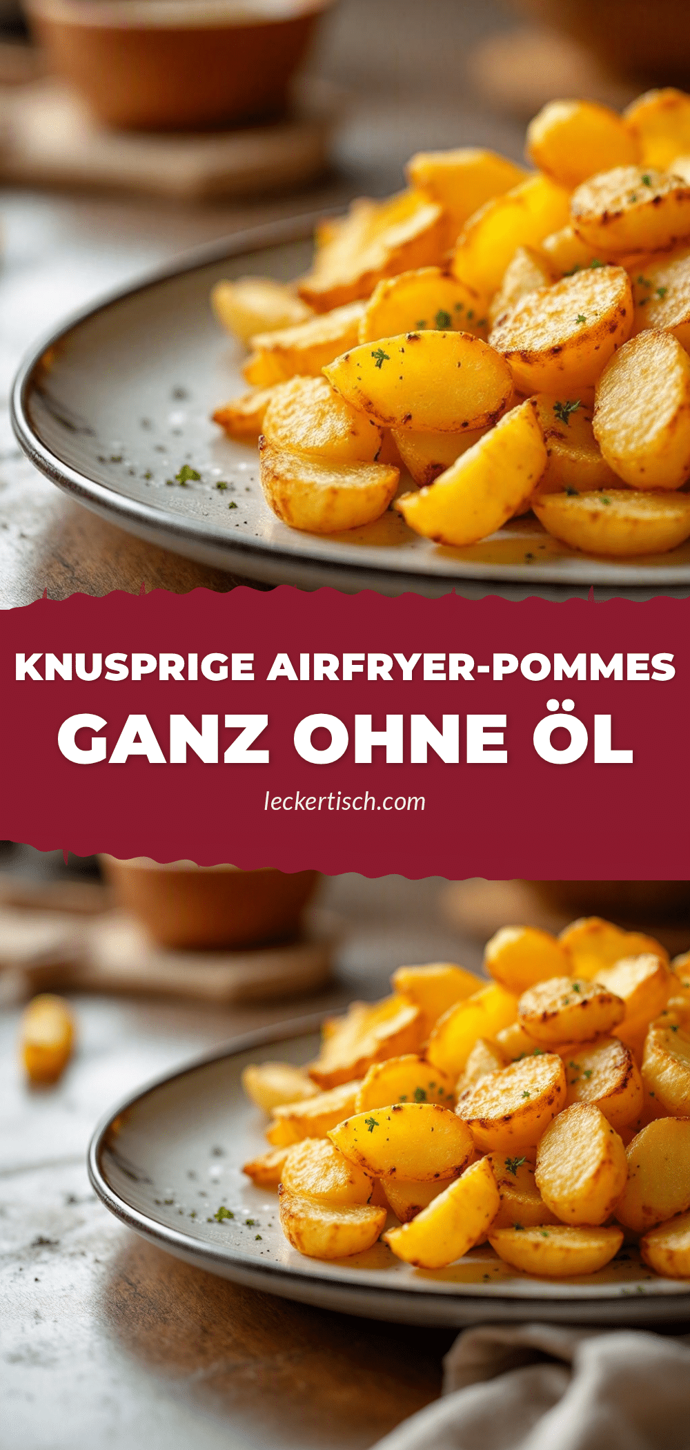 Knusprige Airfryer-Pommes ohne Öl recipe