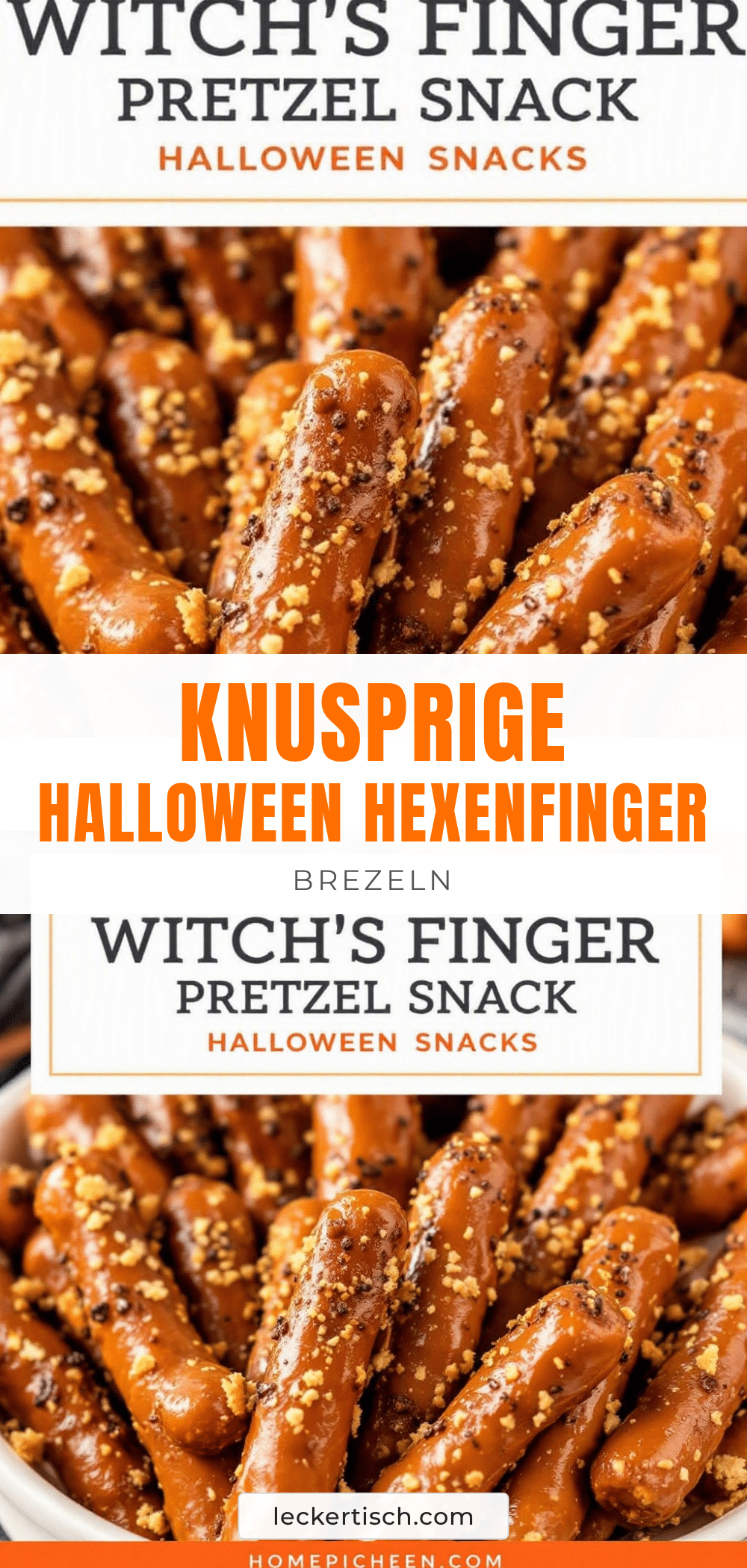 Knusprige Halloween Hexenfinger-Brezeln recipe