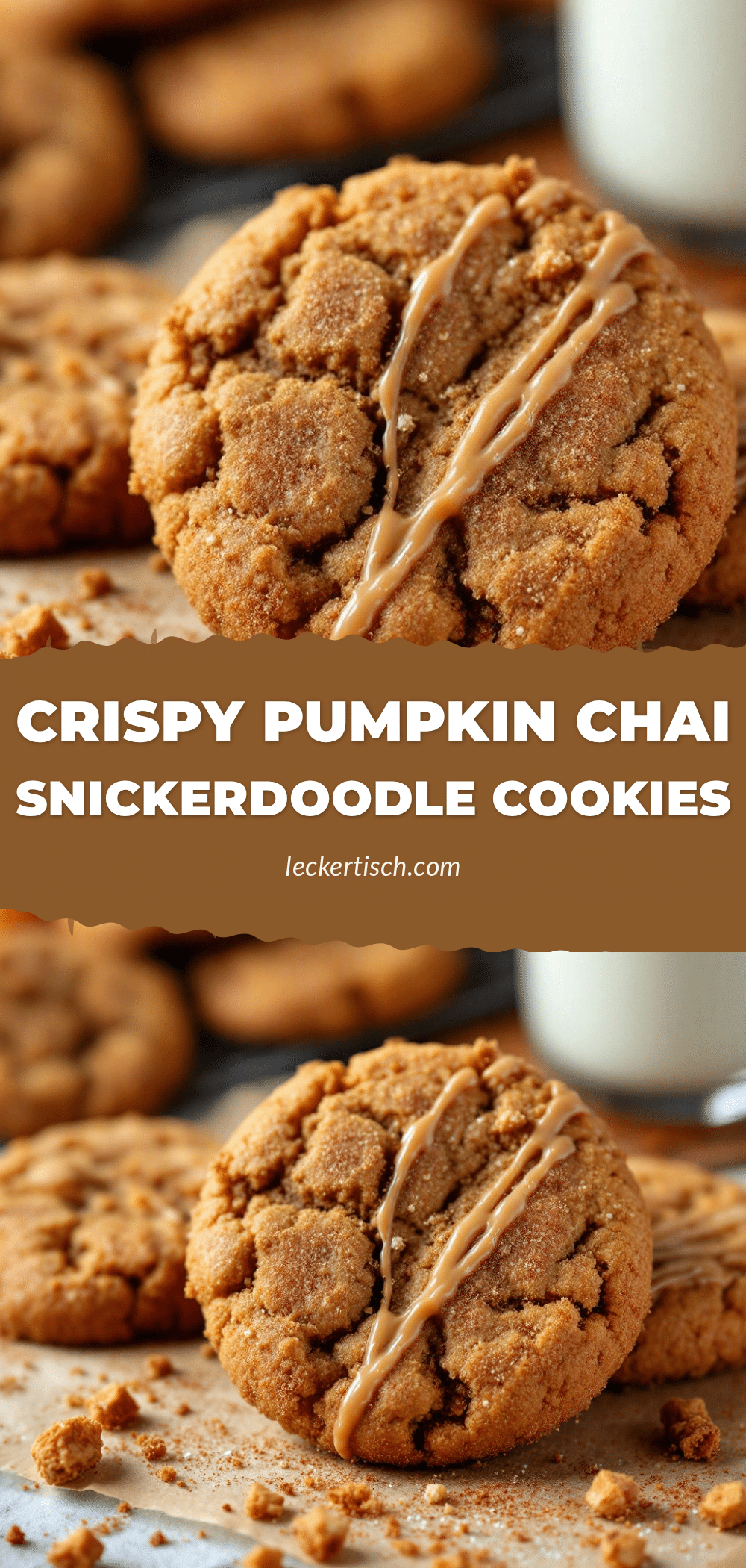 Knusprige Kürbis-Chai-Snickerdoodle-Kekse recipe