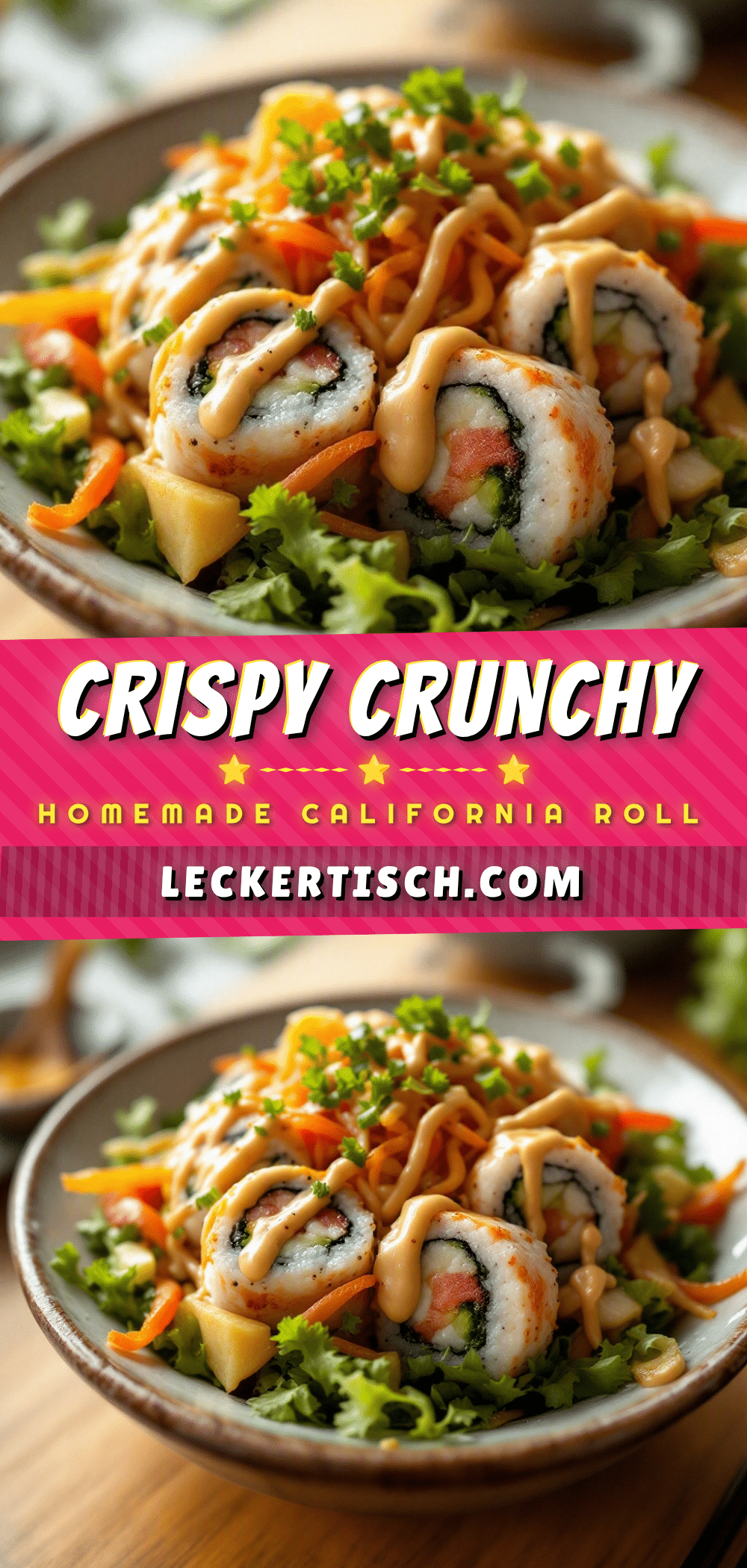Knuspriger California Roll Sushi recipe