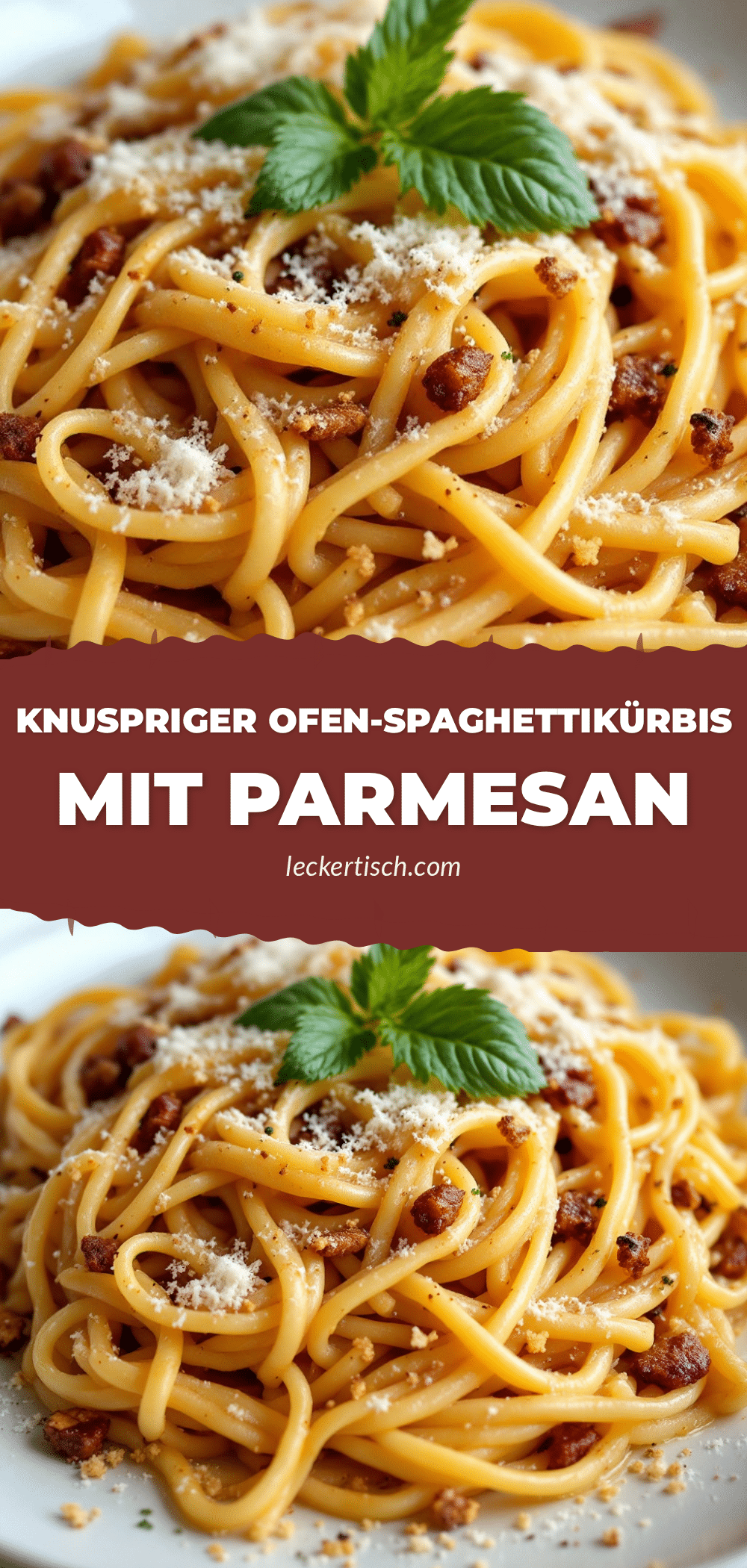 Knuspriger Ofen-Spaghettikürbis mit Parmesan recipe