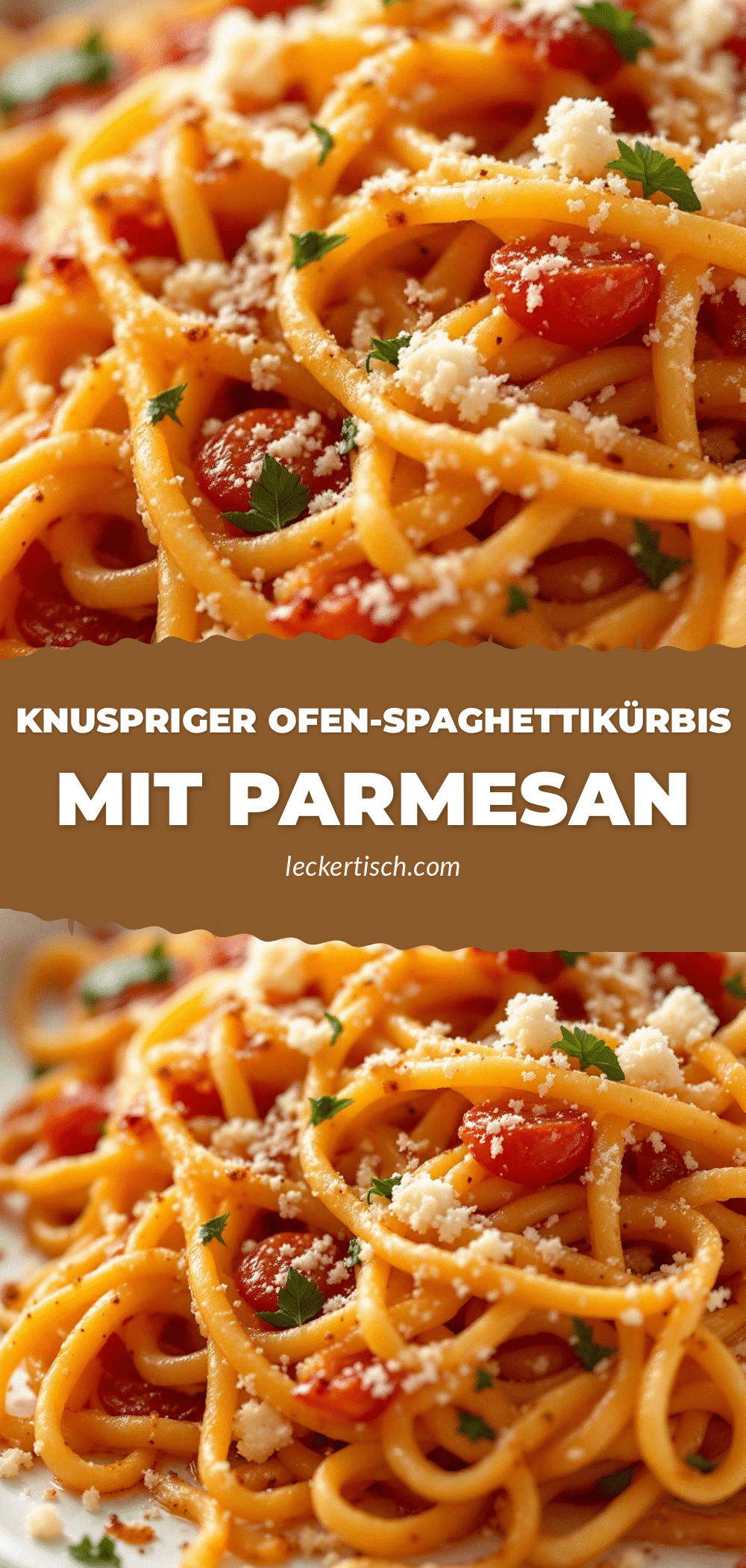 knuspriger ofen-spaghettikürbis mit parmesan recipe