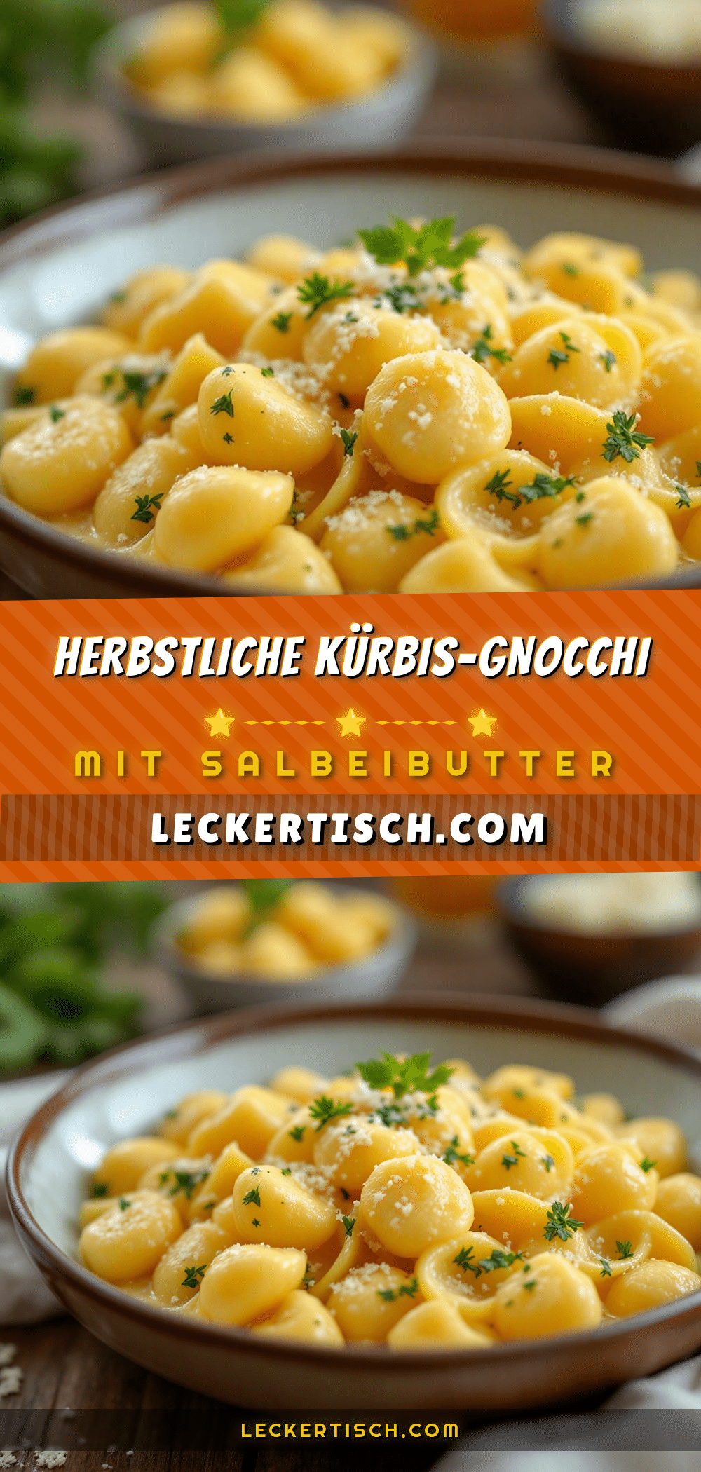 Kürbis-Gnocchi mit Salbeibutter recipe