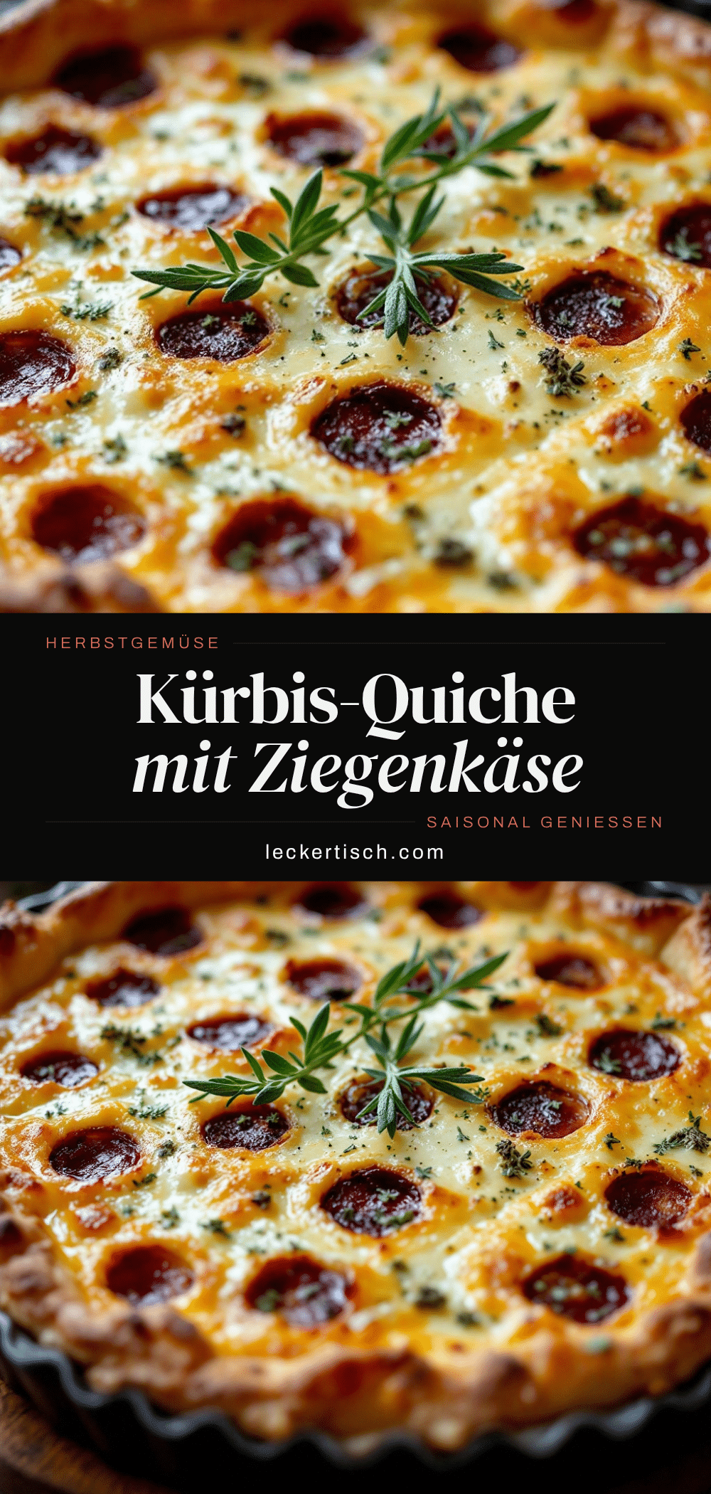 Kürbis-Quiche mit Ziegenkäse recipe