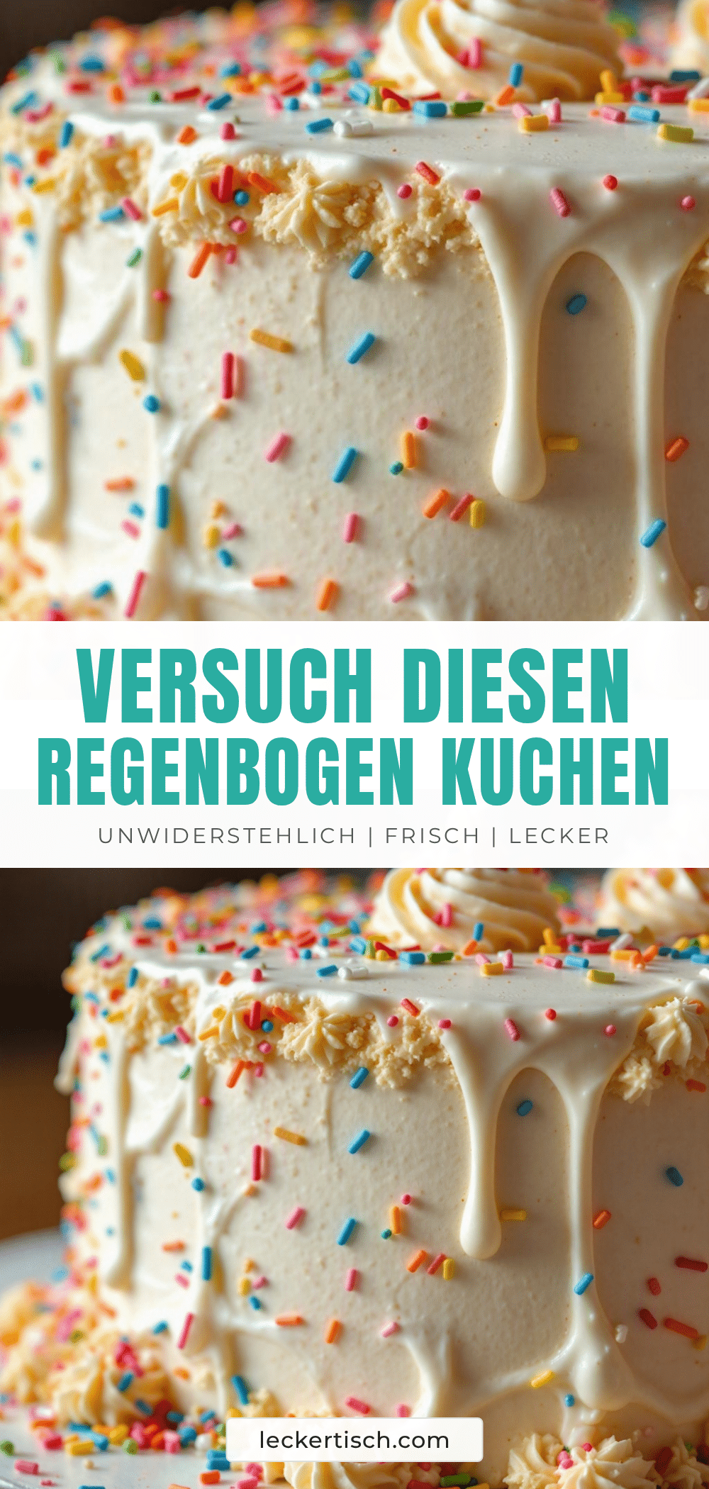 Moisturiger Regenbogen Geburtstagskuchen recipe