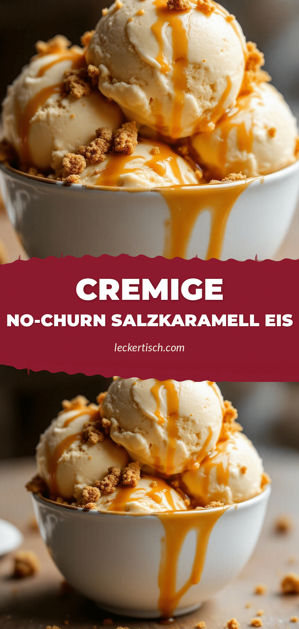No-Churn Salzkaramell Eis recipe