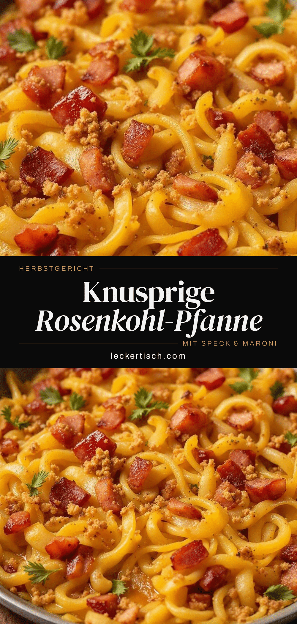Rosenkohl-Pfanne mit Speck und Maroni recipe