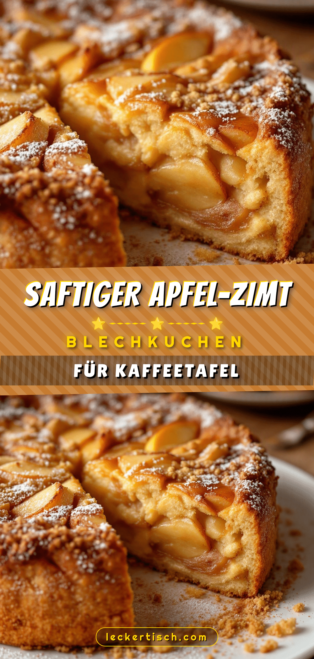 Saftiger Apfel-Zimt-Blechkuchen recipe