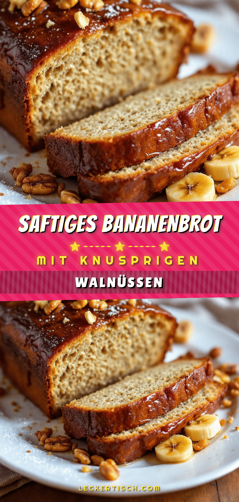 Saftiges Bananenbrot mit Walnüssen recipe