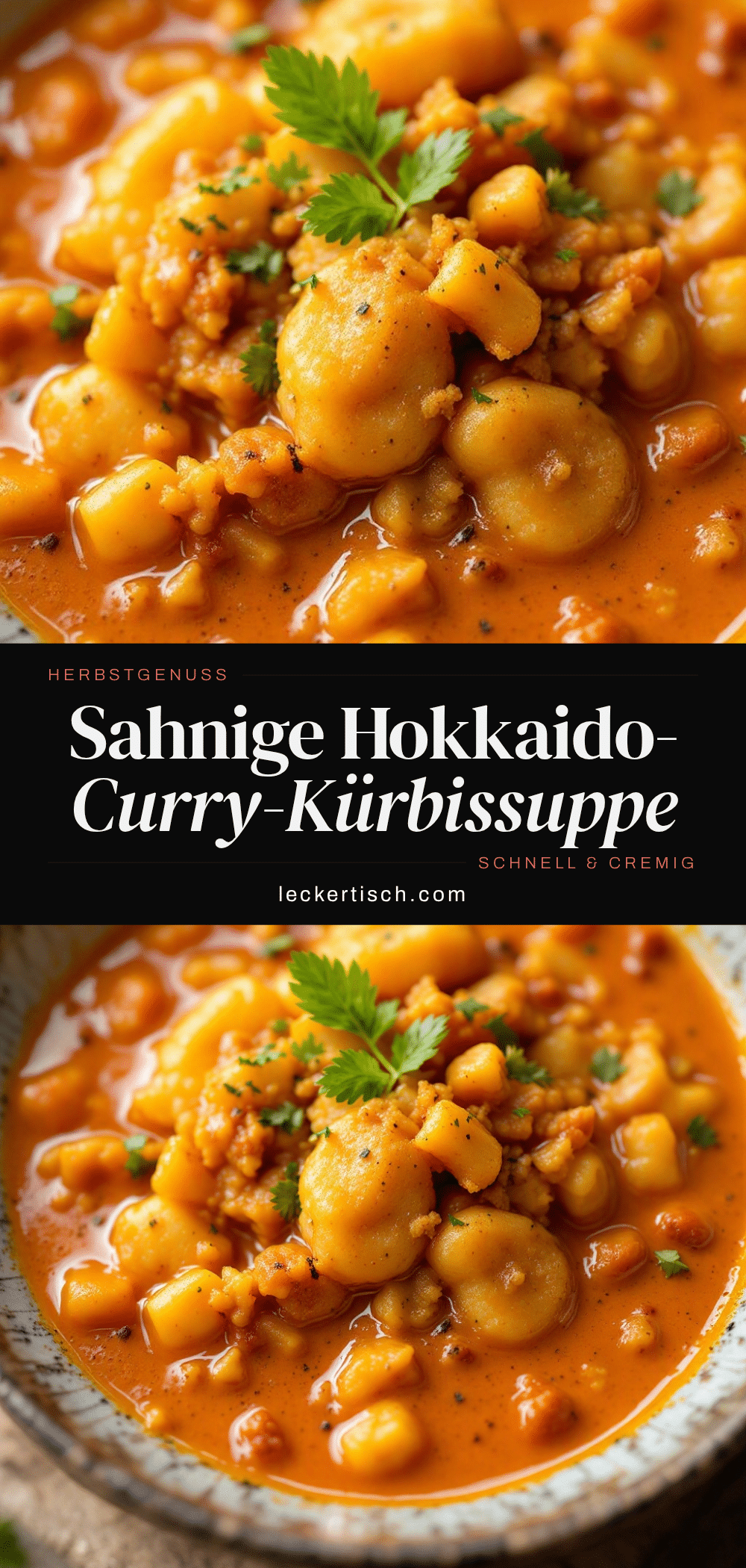 Sahnige Hokkaido-Curry-Kürbissuppe recipe