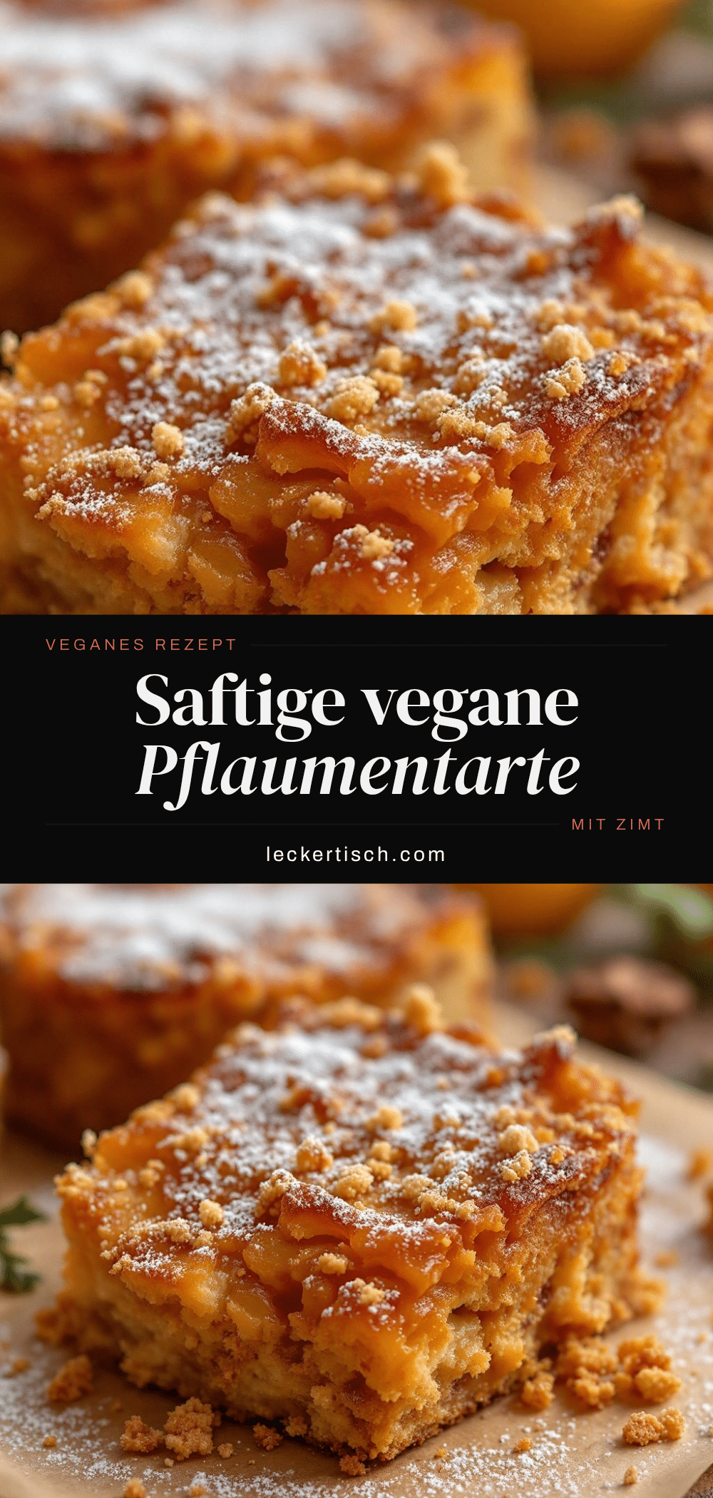 vegane Pflaumentarte recipe