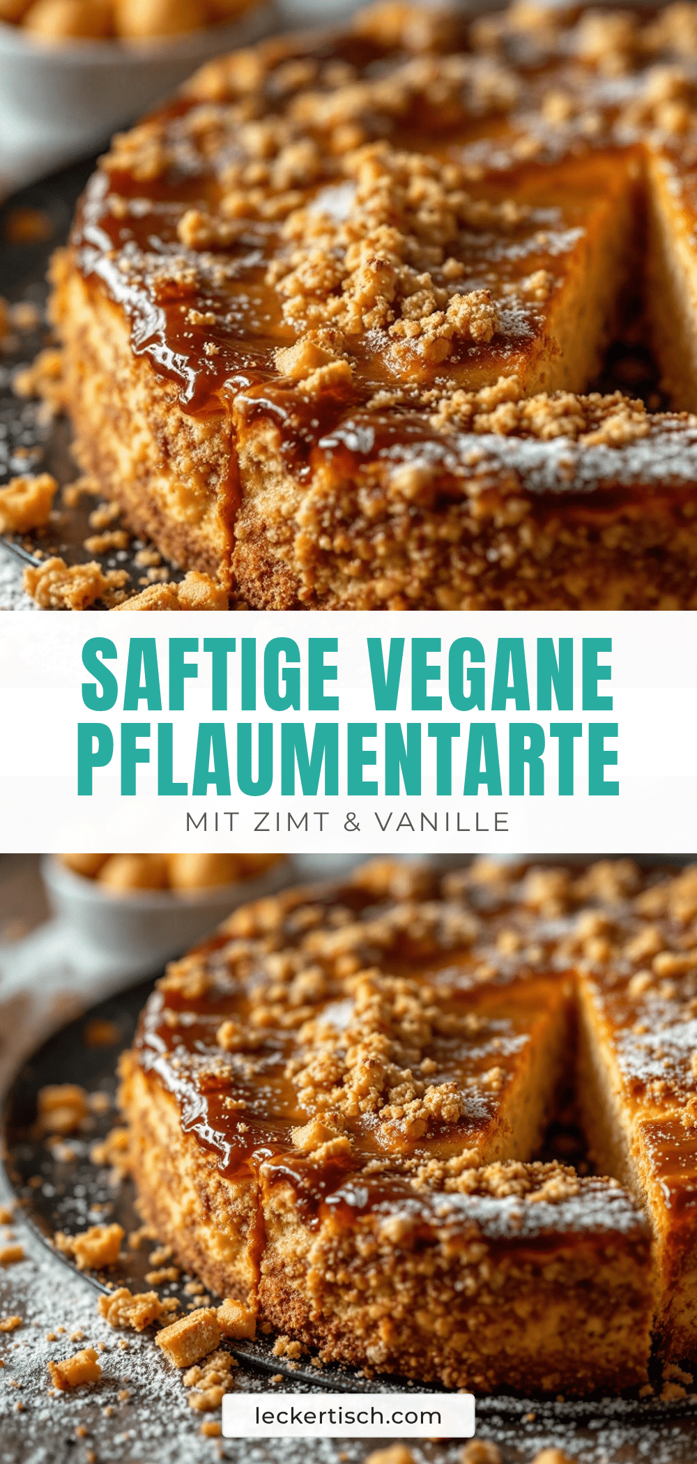 vegane Pflaumentarte recipe