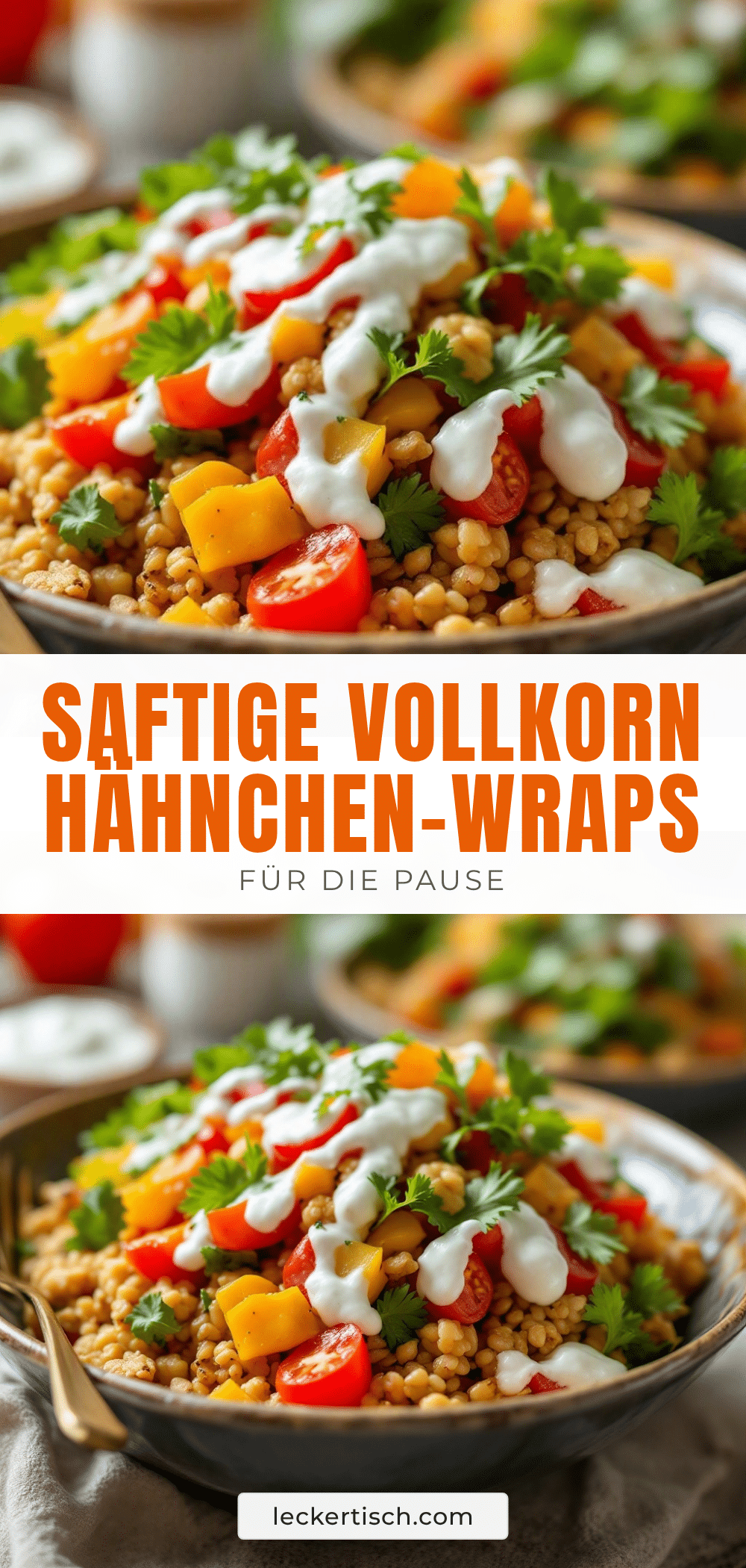 Vollkorn-Hähnchen-Wraps recipe
