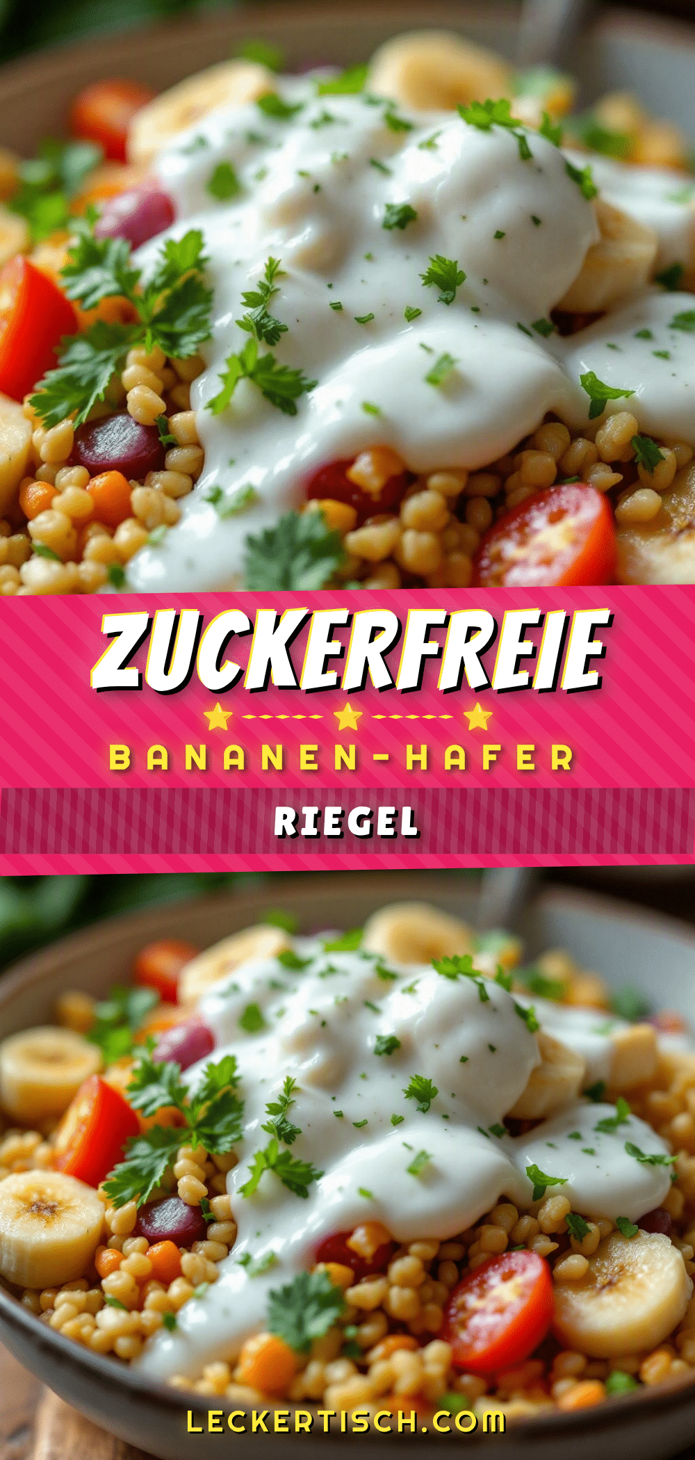 zuckerfreie Bananen-Hafer-Riegel recipe